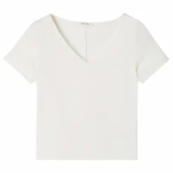 American Vintage T-shirt Col V Aksun | Blanc Discount