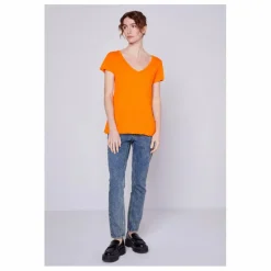 Hot American Vintage T-shirt Col V Jacksonville | Orange