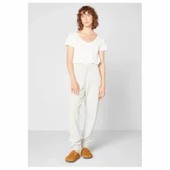 American Vintage T-shirt Col V Jacksonville | Blanc Hot