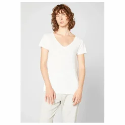 American Vintage T-shirt Col V Jacksonville | Blanc Hot