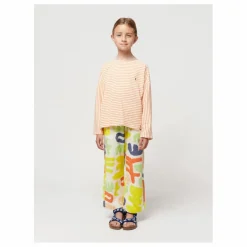 Bobo Choses T-Shirt Coton Bio Rayé | Orange Online