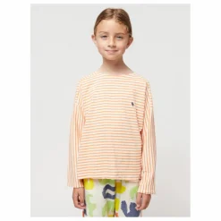 Bobo Choses T-Shirt Coton Bio Rayé | Orange Online