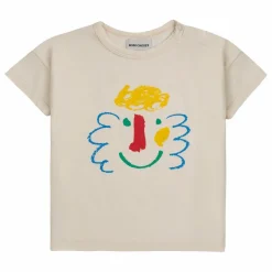 Clearance Bobo Choses T-Shirt Coton Bio Visage | Ecru