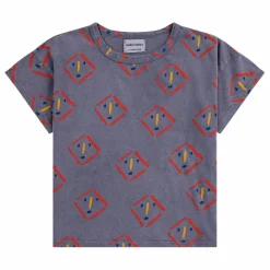 Bobo Choses T-Shirt Coton Bio Visages | Gris anthracite
