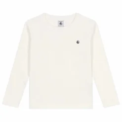 Sale Petit Bateau T-shirt Côte Uni | Blanc