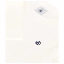 Sale Petit Bateau T-shirt Côte Uni | Blanc
