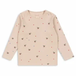 Enfant Konges Sløjd T-shirt Côtelé Ella Cerises Coton Bio |