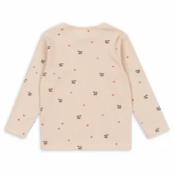 Enfant Konges Sløjd T-shirt Côtelé Ella Cerises Coton Bio |