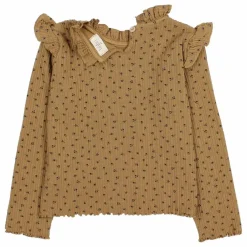 Enfant Búho Blouses, T-Shirts|T-shirt Côtelé Fleuri |