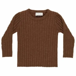 Sale Rylee + Cru T-shirt Côtelé Maille | Marron