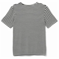 Sofie Schnoor T-shirt Côtelé Nataliasy Rayé | Noir Hot