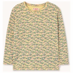 Clearance Tinycottons T-shirt Côtelé Pommes Coton Bio | Jaune