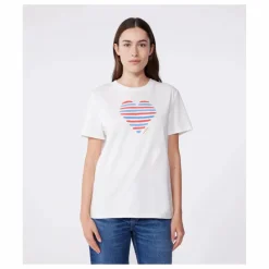 Petit Bateau T-Shirt Cœur Jersey Léger Bio | Blanc Online