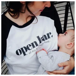 Femme Tajinebanane T-Shirt d'allaitement Open bar |