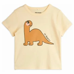 Mini Rodini T-shirt Dino SP Coton Bio | Beige