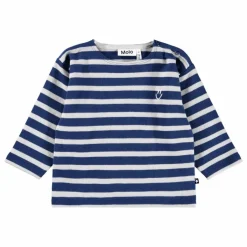 Hot Molo T-shirt Edarko Rayé Coton Bio | Bleu