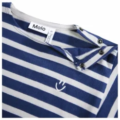 Hot Molo T-shirt Edarko Rayé Coton Bio | Bleu