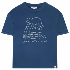 Hundred Pieces T-shirt Finn Coton Bio | Bleu marine