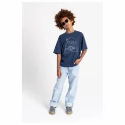 Hundred Pieces T-shirt Finn Coton Bio | Bleu marine