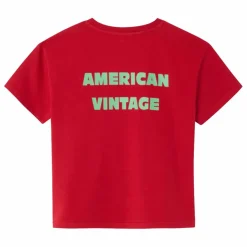Sale American Vintage T-shirt Fizvalley Breakfast | Rouge