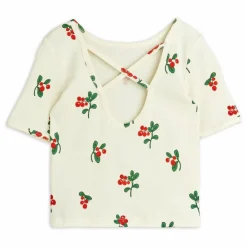 Enfant Mini Rodini T-shirt Fleuri Coton Bio |