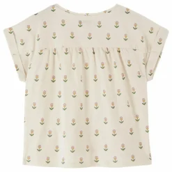 Enfant Emile et Ida Blouses, T-Shirts|Blouses, T-Shirts|T-Shirt Fleurs Douce Coton Bio |