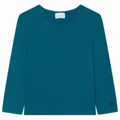 SMALLABLE BASICS T-Shirt Garçon Manches Longues Coton Bio | Vert canard New