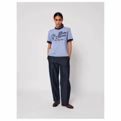 Bobo Choses T-shirt Go Bobo Coton Bio - Collection Femme | Bleu Clair Outlet