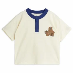 Best Mini Rodini T-shirt Grandpa Coton Bio | Ecru