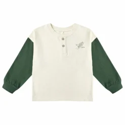 Rylee + Cru T-shirt Henley Chase Your Dreams | Ecru New