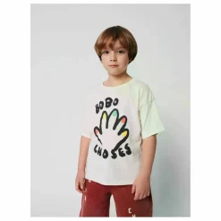 Outlet Bobo Choses T-shirt High Five Coton Bio | Ecru