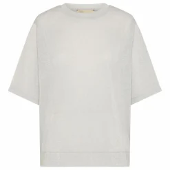 Momoni T-shirt Iora Métallisé | Gris clair Outlet