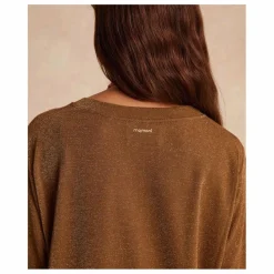 Online Momoni T-shirt Iora Métallisé | Tabac