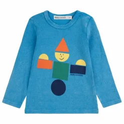 Clearance Bobo Choses T-shirt Jouet en Bois Coton Bio | Bleu