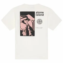 Stone Island T-shirt Landscape | Blanc Discount