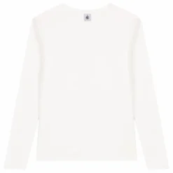 Petit Bateau T-shirt l'Iconique Manches Longues - Collection Femme | Blanc Hot