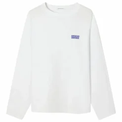 American Vintage T-Shirt Manche Longue Gixy Cotton | Blanc Clearance