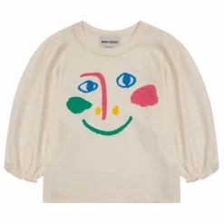 Bobo Choses T-Shirt Manches Ballon Coton Bio Visage | Ecru Best