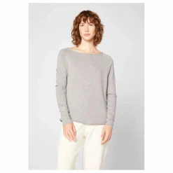 American Vintage T-shirt Manches Longues Col Bateau Sonoma | Gris chiné