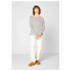 American Vintage T-shirt Manches Longues Col Bateau Sonoma | Gris chiné