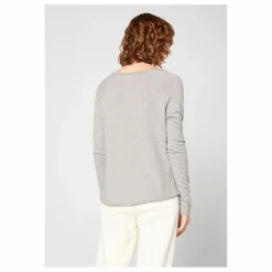 American Vintage T-shirt Manches Longues Col Bateau Sonoma | Gris chiné