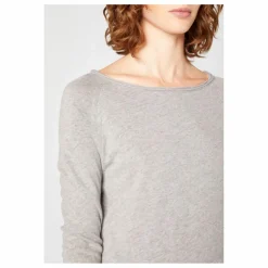 American Vintage T-shirt Manches Longues Col Bateau Sonoma | Gris chiné