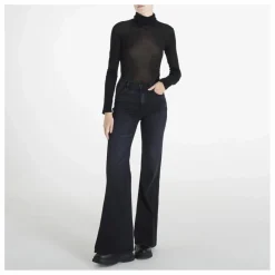 American Vintage T-shirt Manches Longues Col Roulé Massachusetts | Noir Hot