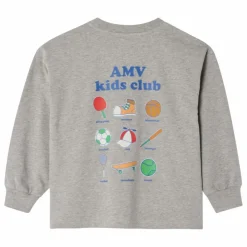 American Vintage T-shirt Manches Longues Fizvalley Jeux | Gris chiné Sale