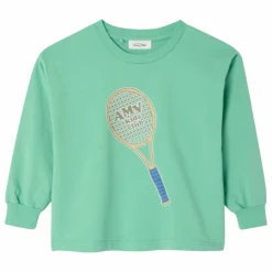 American Vintage T-shirt Manches Longues Fizvalley Raquette | Vert Sale