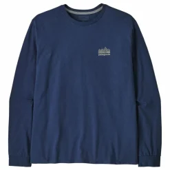 New Patagonia T-shirt Manches Longues Strataspire Responsibili Fibres Recyclées | Bleu