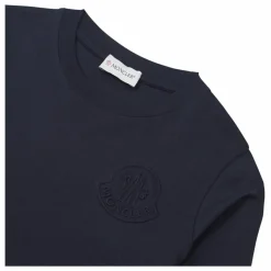 Outlet Moncler T-Shirt Manches Longues Uni | Bleu marine