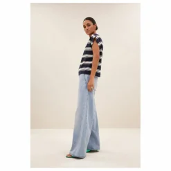 Best By Bar T-shirt Manson Rayé | Bleu marine