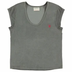 New Sisters Department T-shirt Marie Oh Yeah Terry Coton Bio | Gris