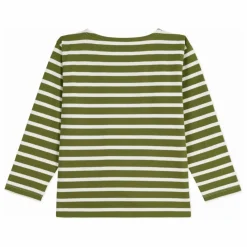 Enfant Petit Bateau T-Shirts, Chemises|Blouses, T-Shirts|T-shirt Marinière Logo Manche Coton Bio |